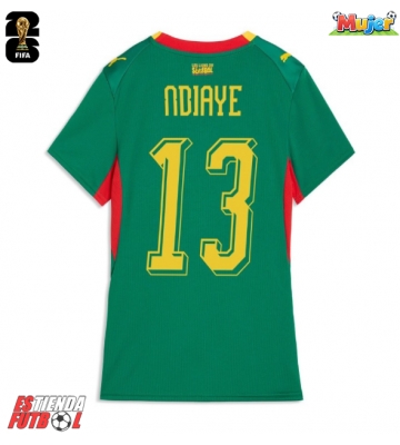 Senegal Iliman Ndiaye #13 Segunda Equipación Mujer Mundial 2026 Manga Corta